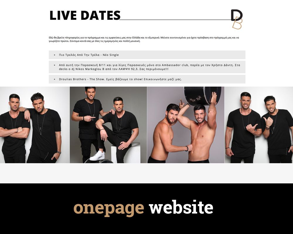 onepage website wordpress
