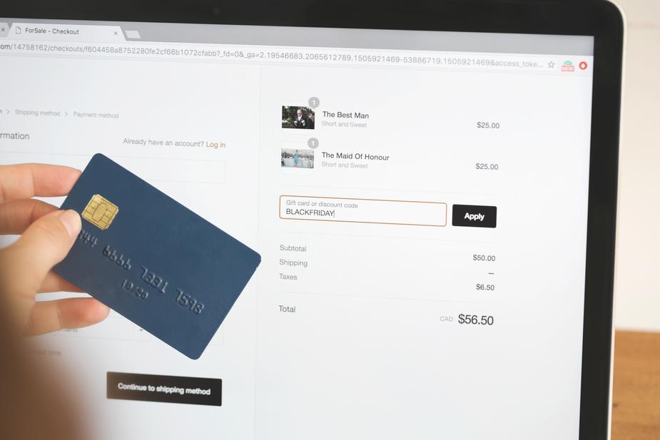 checkout page