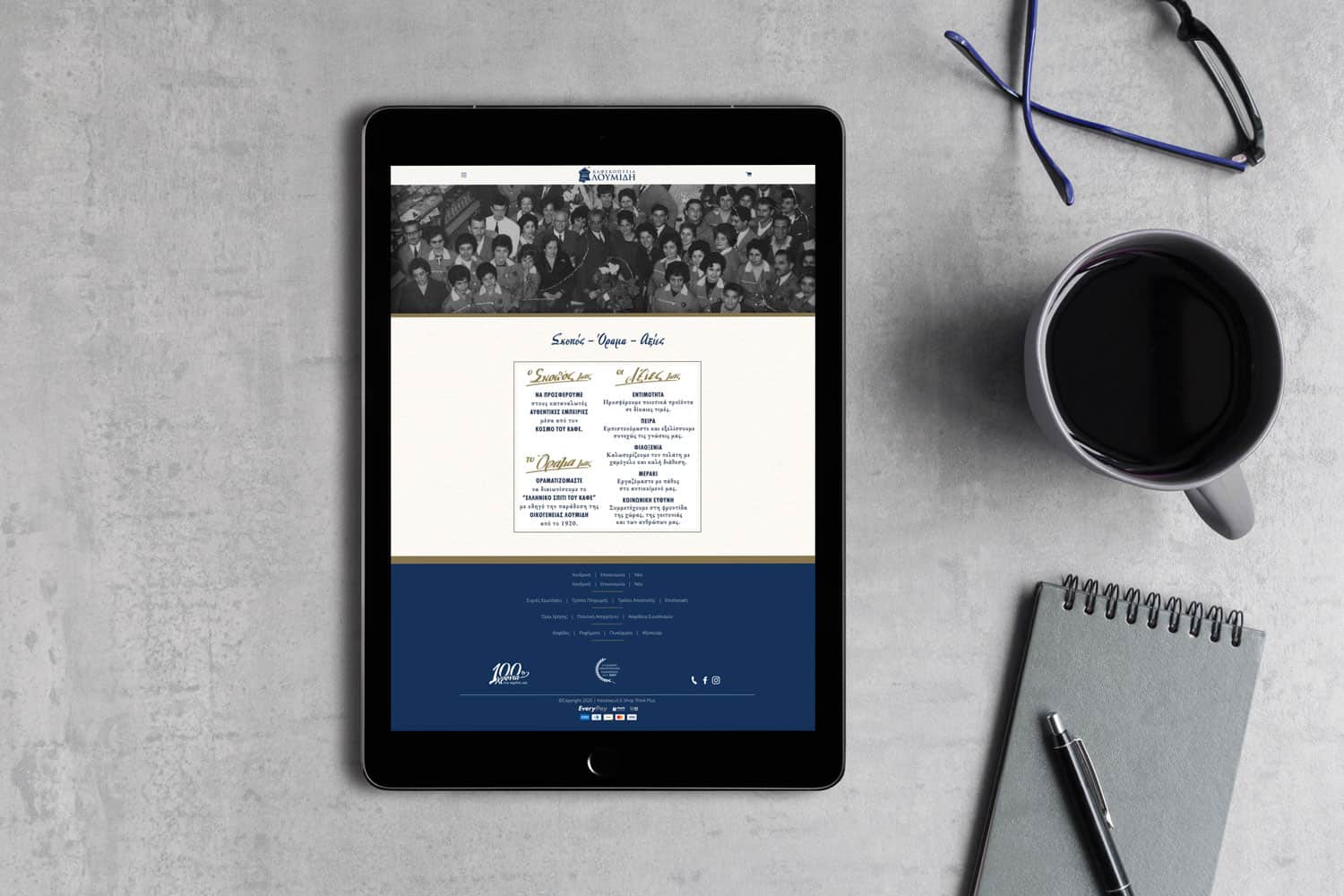 kataskevi shopify eshop kafekopteia loumidi orama