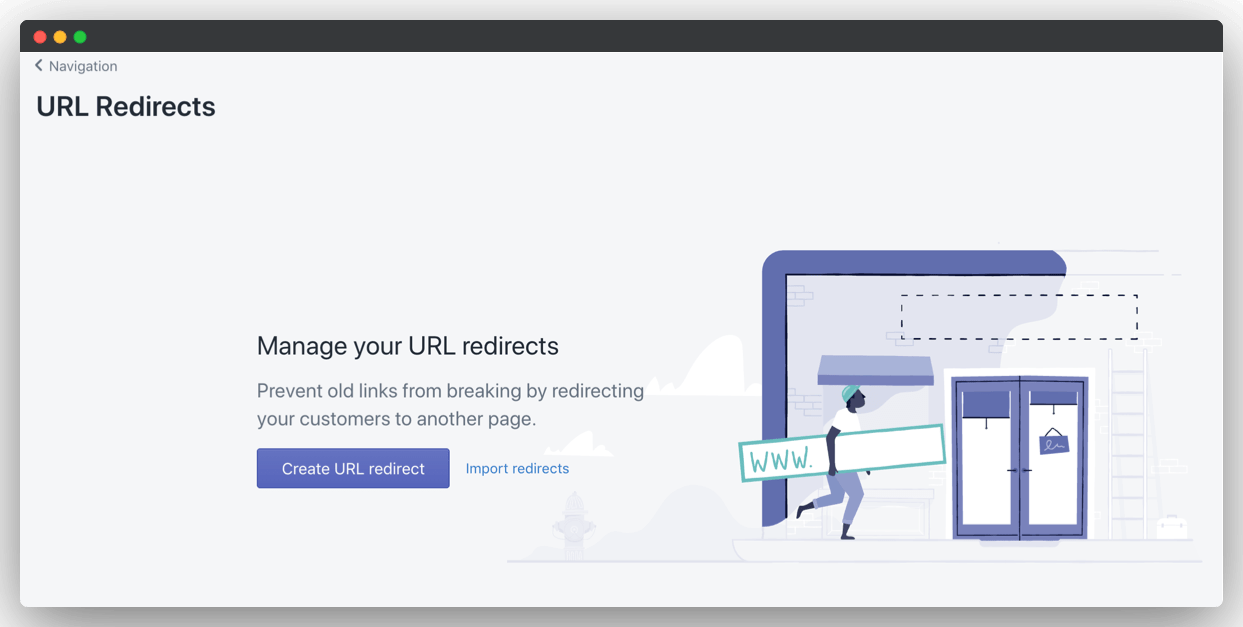 redirect shopify