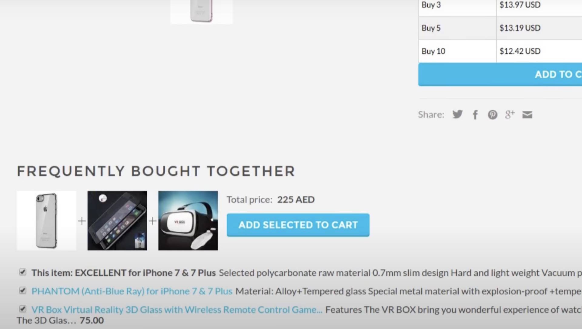 frequently bought together feature example