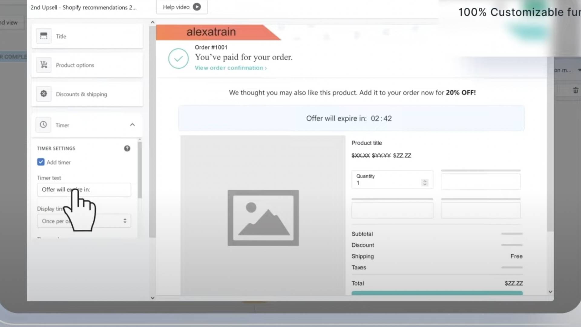 reconvert shopify app - example