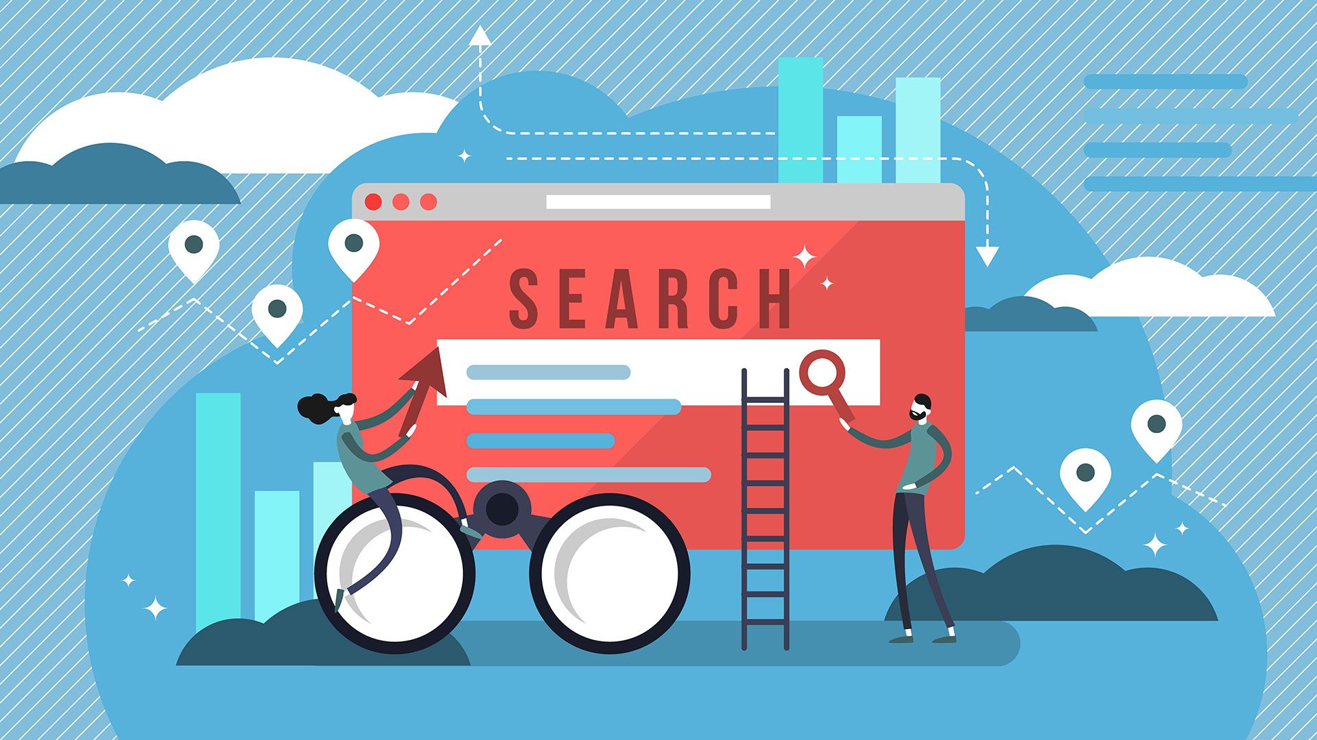 webpage με search bar για seo για eshop