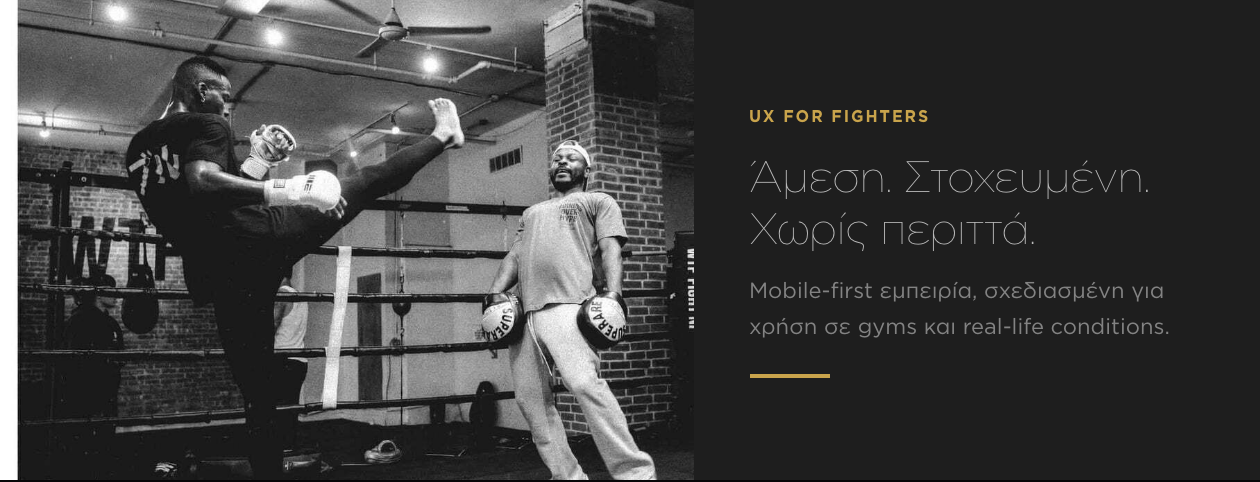 Paragon Elite Fight — UX για fighters