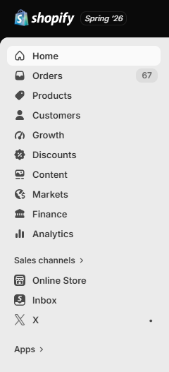 Τα βασικά section για την κατασκευή eshop Shopify