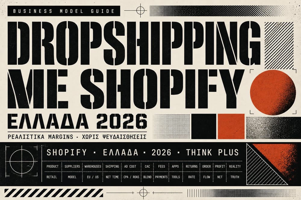 Εξώφυλλο για dropshipping με Shopify στην Ελλάδα
