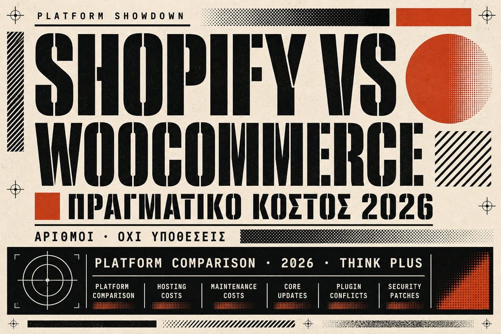 Σύγκριση κόστους shopify vs woocommerce